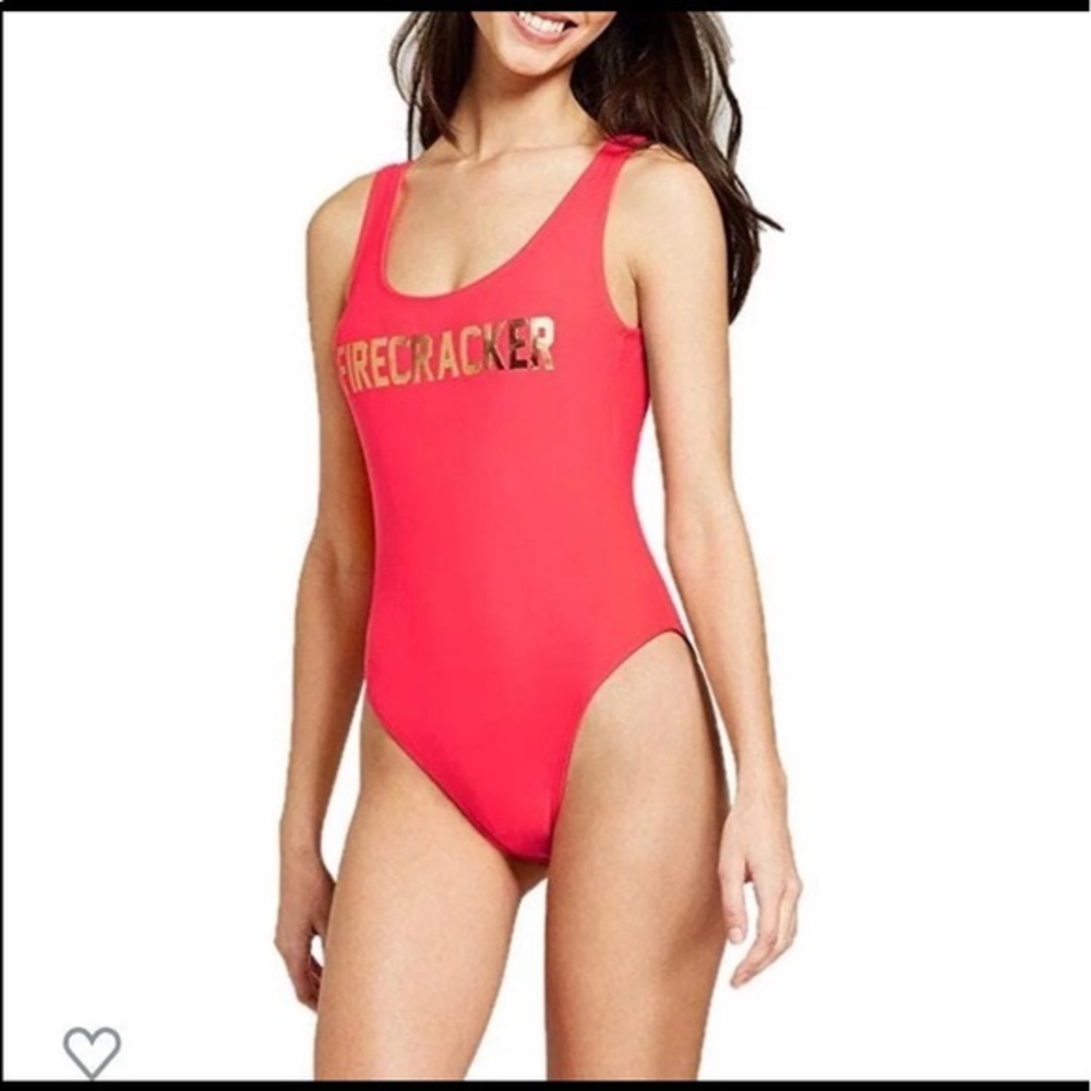 Xhilaration One-Piece Hot Pink Swimsuit Size Small